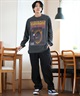 THRASHER スラッシャー 長袖 Tシャツ メンズ ロンT ピグメント加工 ビッグシルエット 243TH1LT015 ムラサキスポーツ限定(WHT-M)