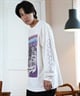 THRASHER スラッシャー 長袖 Tシャツ メンズ ロンT ピグメント加工 ビッグシルエット 243TH1LT013 ムラサキスポーツ限定(WHT-M)