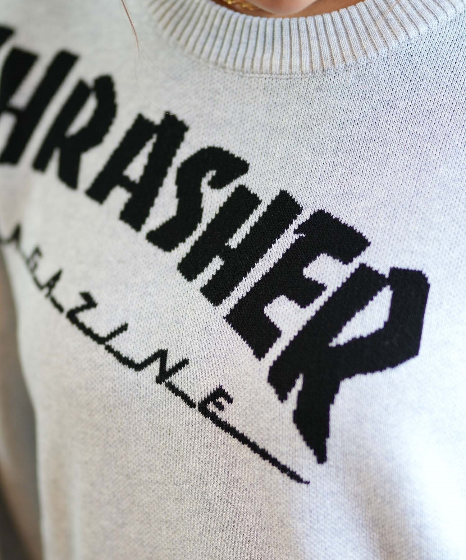 THRASHER スラッシャー セーター レディース ロゴ ムラサキスポーツ限定 243TH2KN001(WHT-FREE)