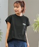 THRASHER スラッシャー ラッシュガード レディース 半袖 Tシャツ バックプリント 水陸両用 UVカット 242TH2TN001 ムラサキスポーツ限定(WHT-FREE)