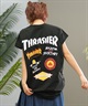 THRASHER スラッシャー ラッシュガード レディース 半袖 Tシャツ バックプリント 水陸両用 UVカット 242TH2TN001 ムラサキスポーツ限定(WHT-FREE)