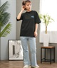 THRASHER スラッシャー ラッシュガード レディース 半袖 Tシャツ ワンポイント 水陸両用 UVカット 242TH2ST002 ムラサキスポーツ限定(WH/BL-M)