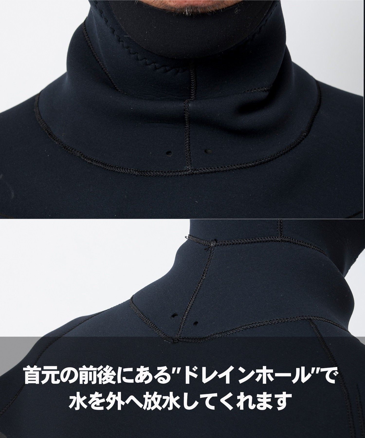 SUPER BRAND スーパーブランド LCZ＋HOODED SEMIDRY 5×3mm SB LCZ HDFL24FW メンズ ウェットスーツ セミドライ ムラサキスポーツ限定(BLK-M)