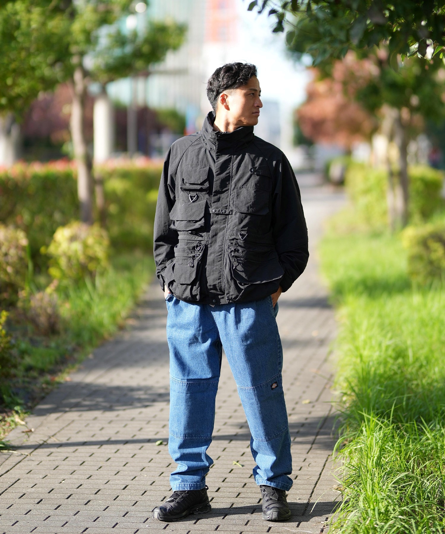 DEAR LAUREL ディアローレル アウター メンズ フィッシング ゲーム ジャケット Fishing Game Jacket D24F0107(BLK-M)