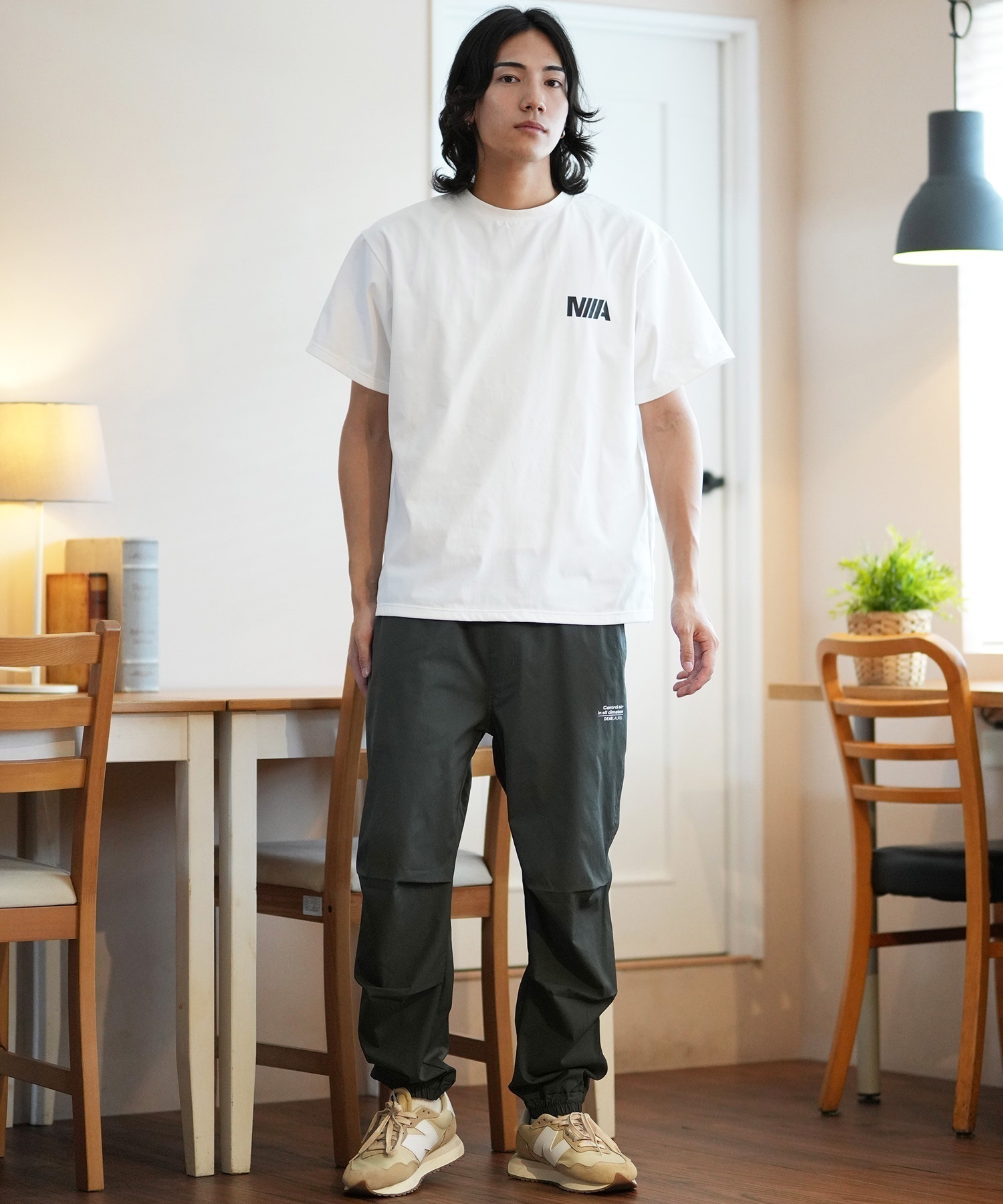 DEAR LAUREL ディアローレル ロングパンツ メンズ ジョガーパンツ ストレッチ 吸汗速乾 UVカット セットアップ対応 D24S3104 ムラサキスポーツ限定(BLK-M)