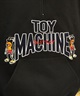 TOY MACHINE トイマシーン メンズ トレーナー MOUSEKATER SWEAT HALF ZIP ムラサキスポーツ限定 MTMFESW7(BLACK-M)