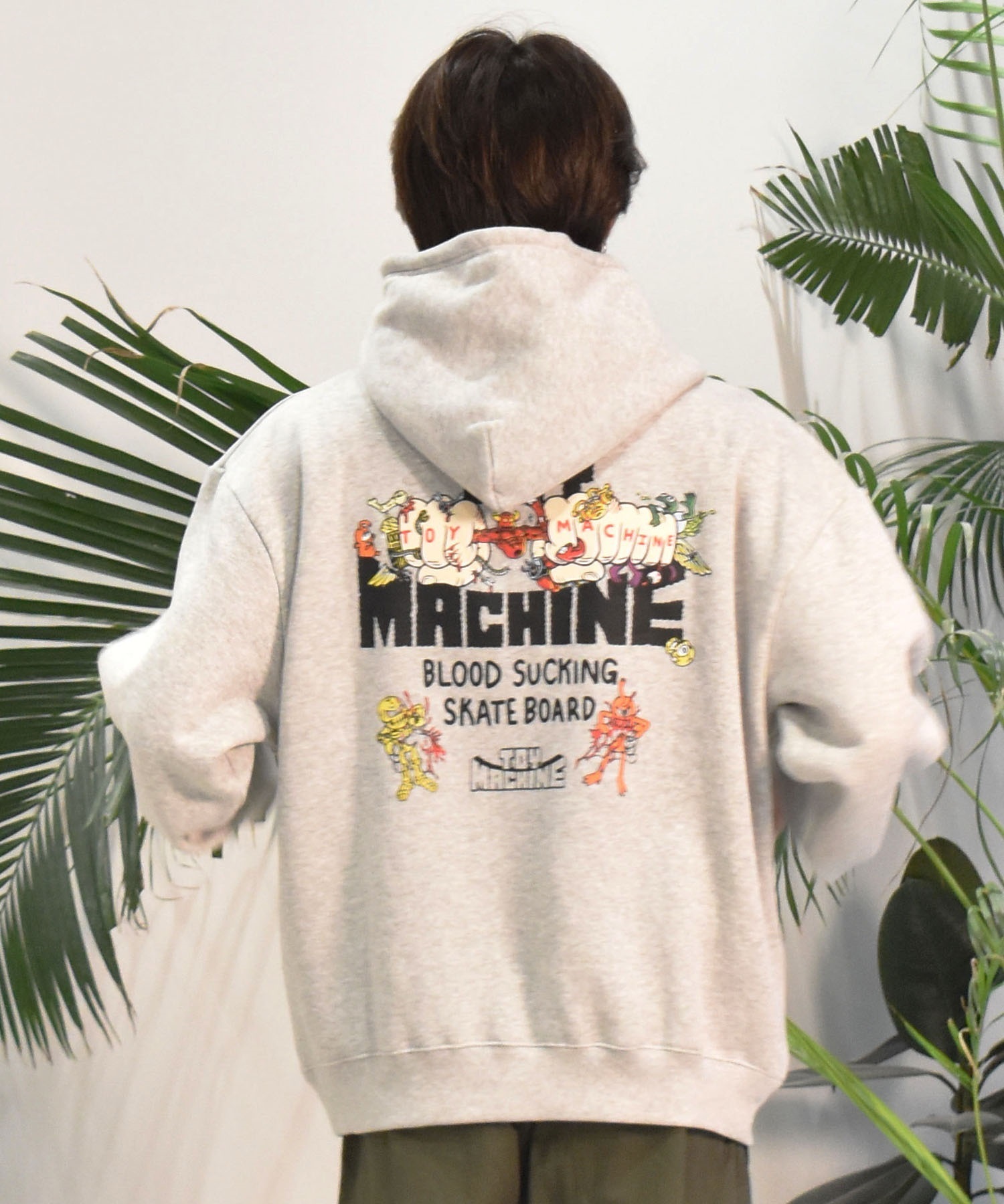 TOY MACHINE トイマシーン メンズ パーカー LIVING TOY FIST SWEAT PARKA ムラサキスポーツ限定 MTMFESW9(BLACK-M)