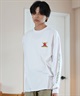 TOY MACHINE トイマシーン 長袖 Tシャツ メンズ ロンT ビックシルエット バックプリント ムラサキスポーツ限定 MTMFELT2(WHITE-M)