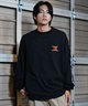 TOY MACHINE トイマシーン 長袖 Tシャツ メンズ ロンT ビックシルエット バックプリント ムラサキスポーツ限定 MTMFELT2(WHITE-M)