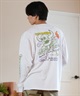 TOY MACHINE トイマシーン 長袖 Tシャツ メンズ ロンT ビックシルエット バックプリント ムラサキスポーツ限定 MTMFELT2(WHITE-M)