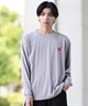 POLER ポーラー 長袖 Tシャツ メンズ ロンT 刺繍ロゴ ビッグシルエット バックプリント 吸汗速乾 249MCV0050 ムラサキスポーツ限定(WHITE-M)