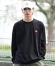 POLER ポーラー 長袖 Tシャツ メンズ ロンT 刺繍ロゴ ビッグシルエット バックプリント 吸汗速乾 249MCV0049 ムラサキスポーツ限定(WHITE-M)