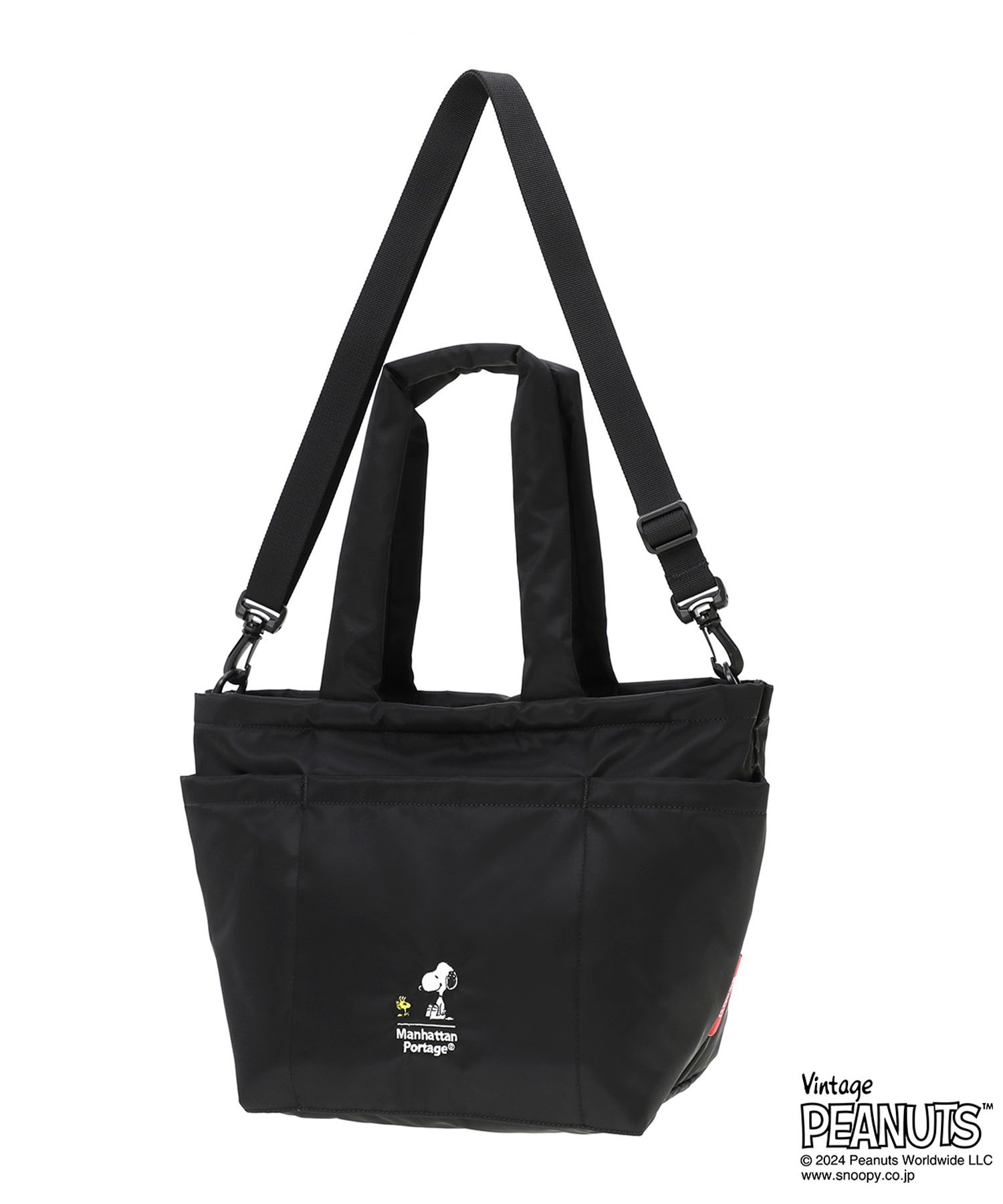 Manhattan Portage マンハッタンポーテージ トートバッグ Whitestone Tote Bag PEANUTS ピーナッツ スヌーピー MP1360PEANUTSFW24(BK/WT-FREE)