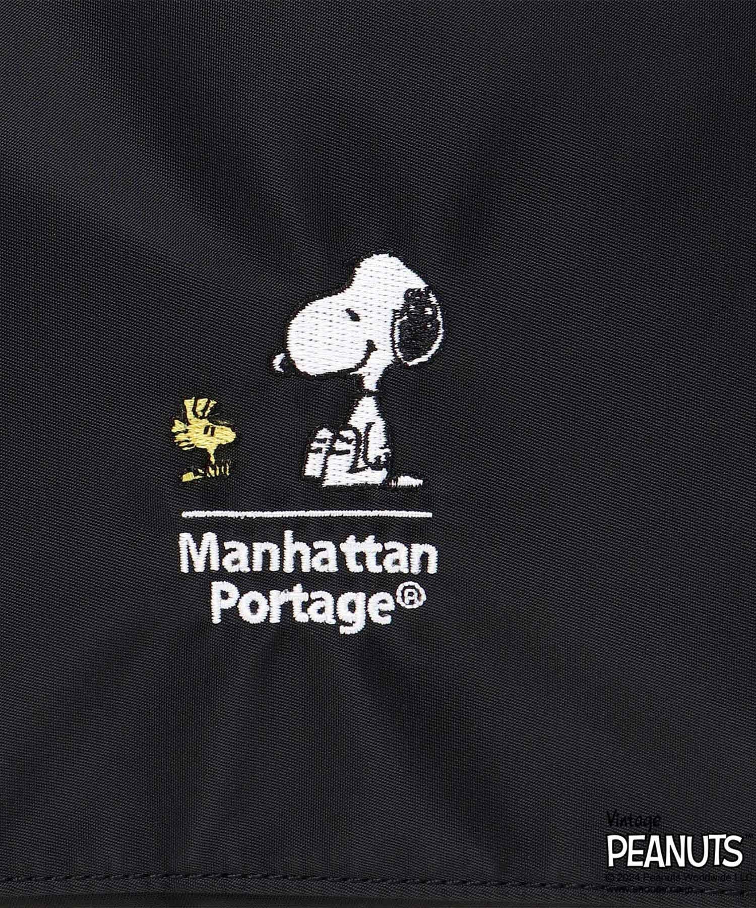 Manhattan Portage マンハッタンポーテージ トートバッグ Whitestone Tote Bag PEANUTS ピーナッツ スヌーピー MP1360PEANUTSFW24(BK/WT-FREE)