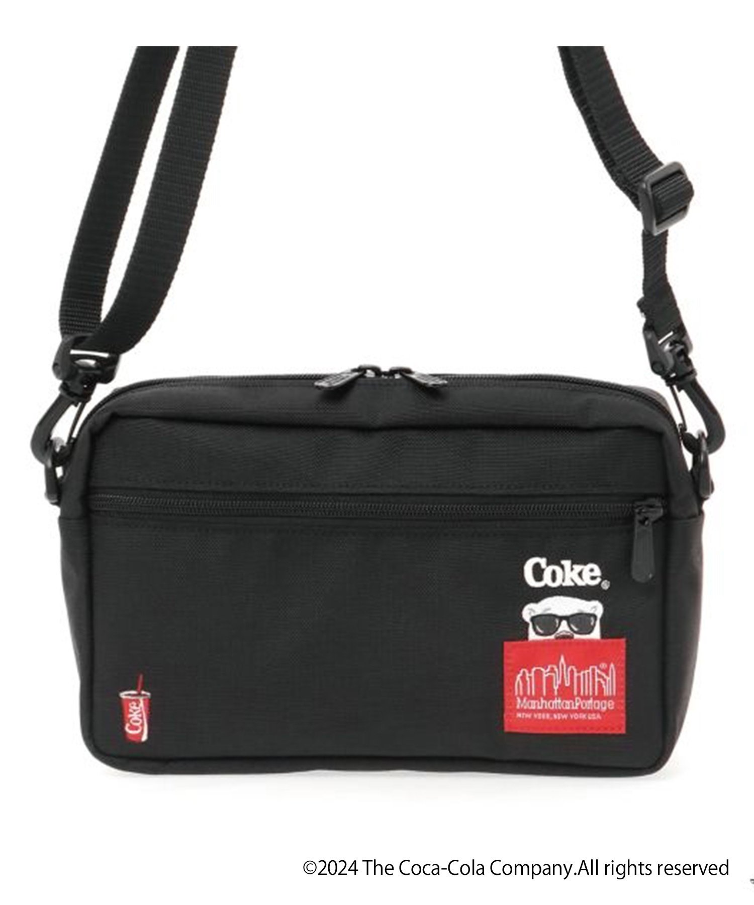 Manhattan Portage マンハッタンポーテージ Jogger Bag Coca-Cola ショルダーバッグ アウトドア ストリート MP1404LCOKE(BLACK-FREE)