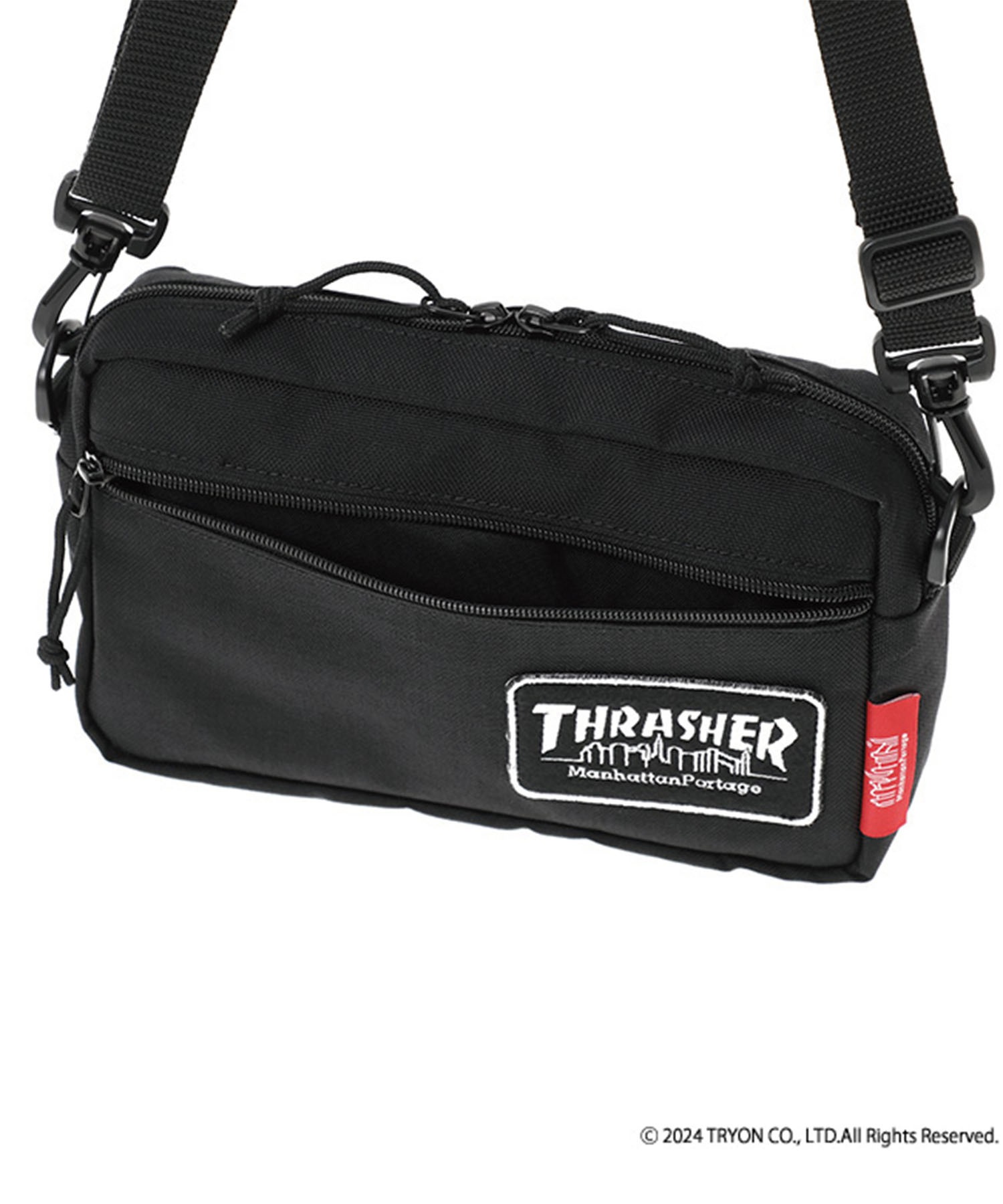 Manhattan Portage マンハッタンポーテージ ショルダーバッグ THRASHERコラボレーション Jogger Bag MP1404LEPTH(BLACK-FREE)