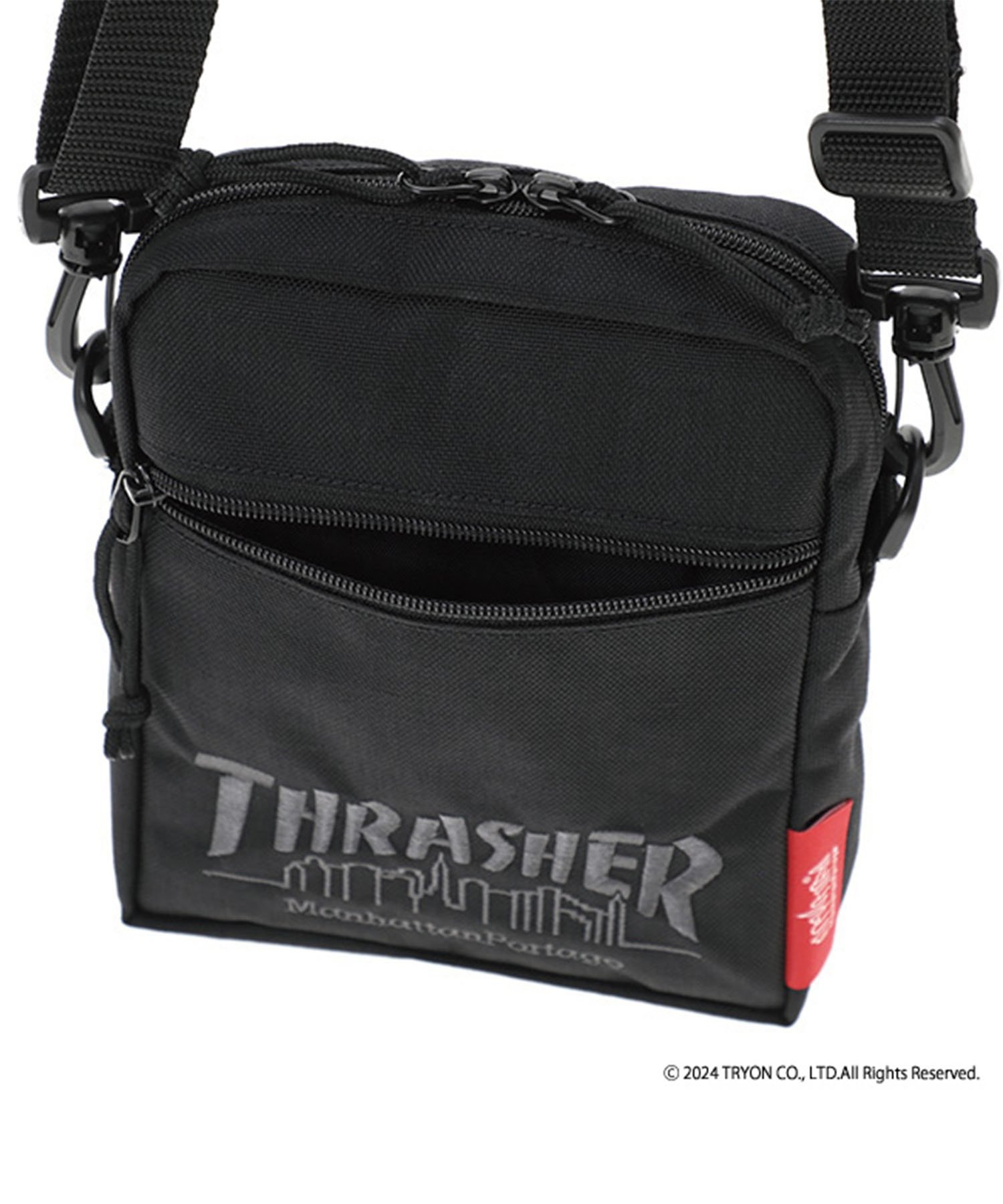 Manhattan Portage マンハッタンポーテージ ショルダーバッグ THRASHERコラボレーション City Light Bag MP1403PLTH(BLACK-FREE)