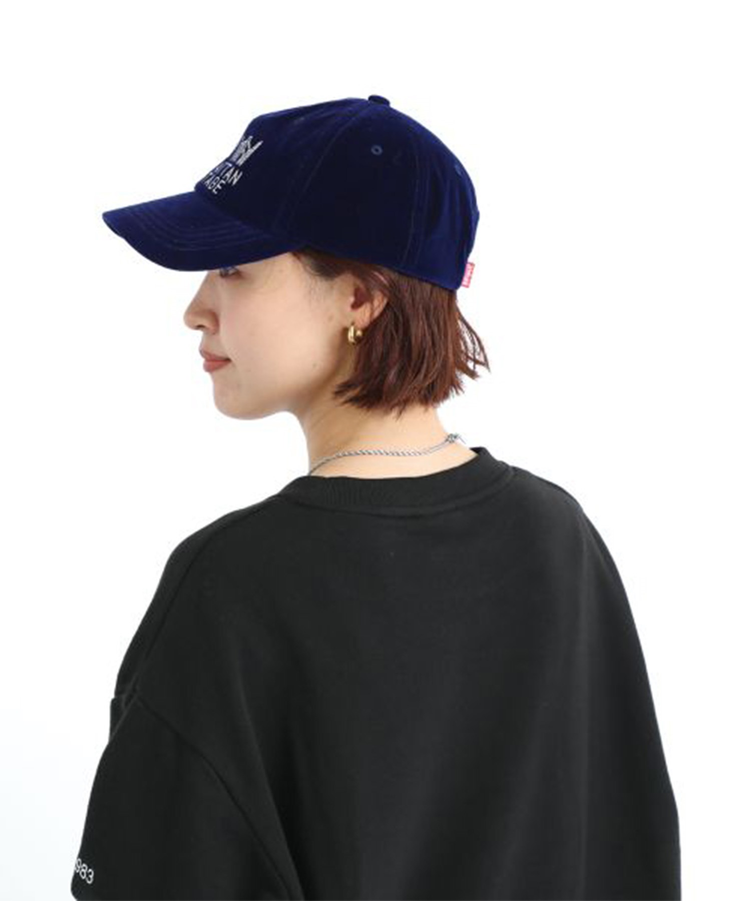 Manhattan Portage マンハッタンポーテージ キャップ 帽子 フリーサイズ Hand Like Stitch 6P Cap MP293(BLACK-FREE)