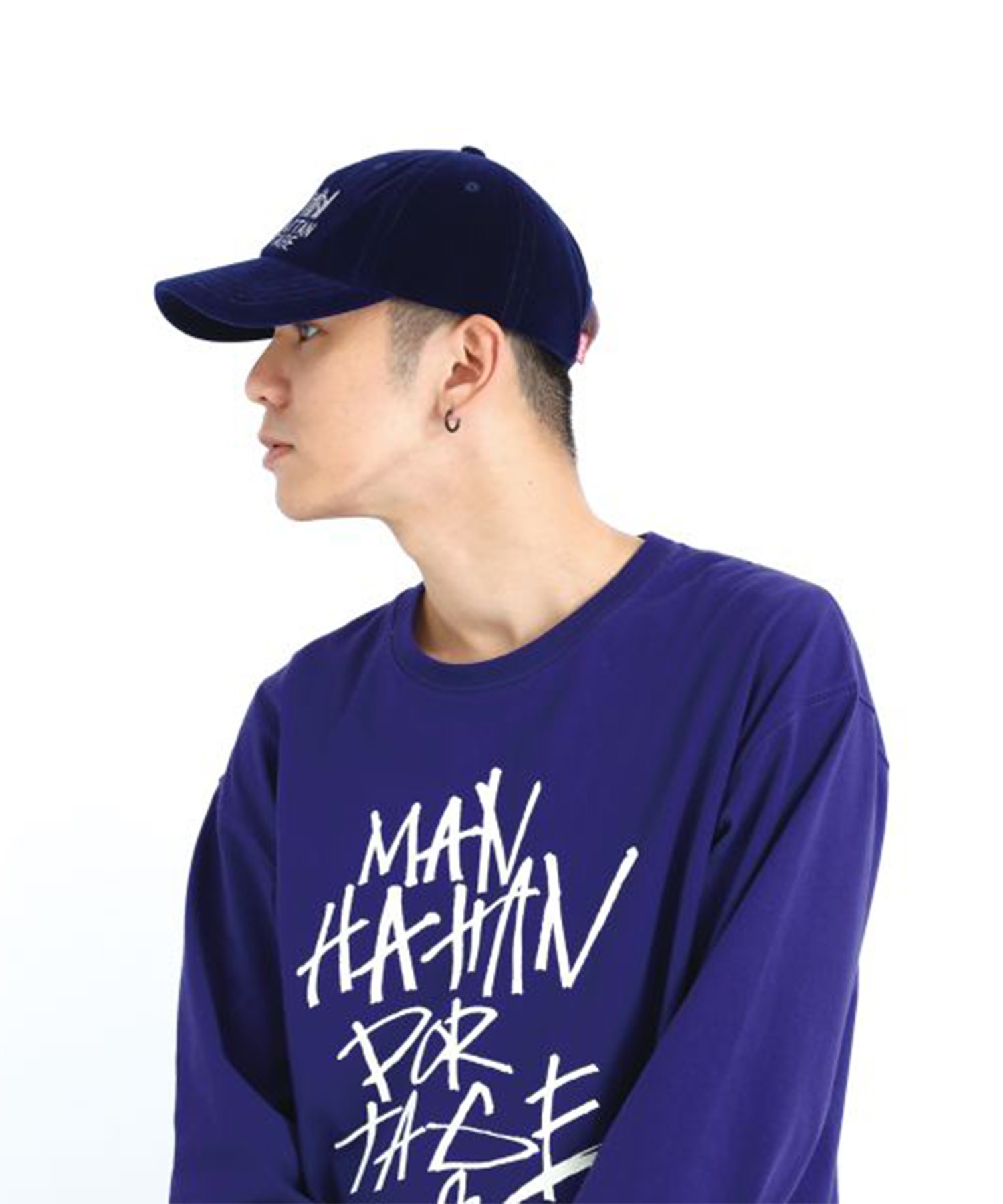 Manhattan Portage マンハッタンポーテージ キャップ 帽子 フリーサイズ Hand Like Stitch 6P Cap MP293(BLACK-FREE)