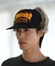 Manhattan Portage マンハッタンポーテージ × THRASHER スラッシャー コラボ キャップ 帽子 ドッグイヤー イヤーフラップ Ear Flap Cap MP264(BK/BK-FREE)