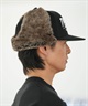 Manhattan Portage マンハッタンポーテージ × THRASHER スラッシャー コラボ キャップ 帽子 ドッグイヤー イヤーフラップ Ear Flap Cap MP264(BK/BK-FREE)