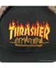 Manhattan Portage マンハッタンポーテージ × THRASHER スラッシャー コラボ キャップ 帽子 ドッグイヤー イヤーフラップ Ear Flap Cap MP264(BK/BK-FREE)