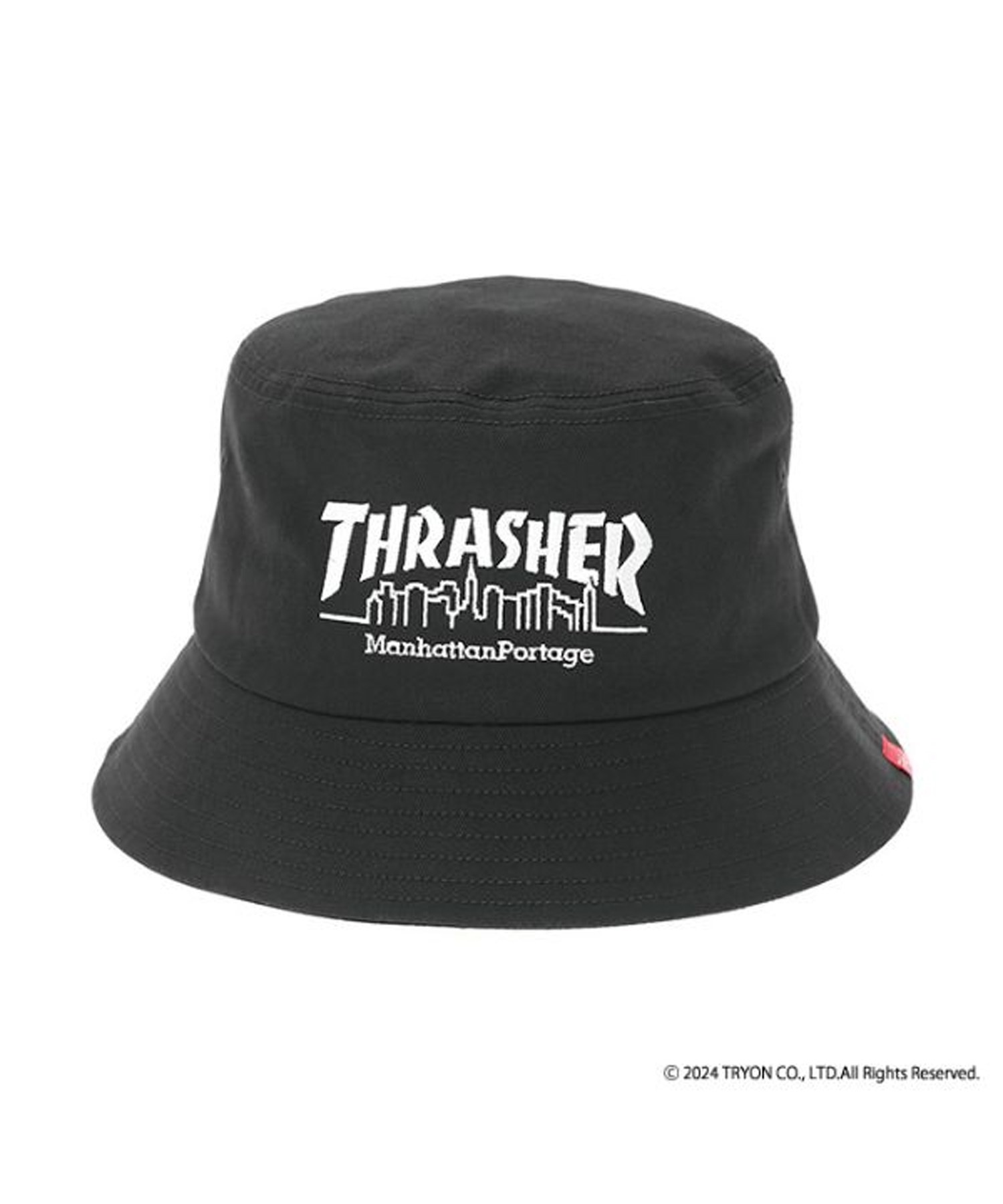 Manhattan Portage マンハッタンポーテージ ハット バケットハット THRASHERコラボレーション BUCKET HAT MP265(BLACK-FREE)