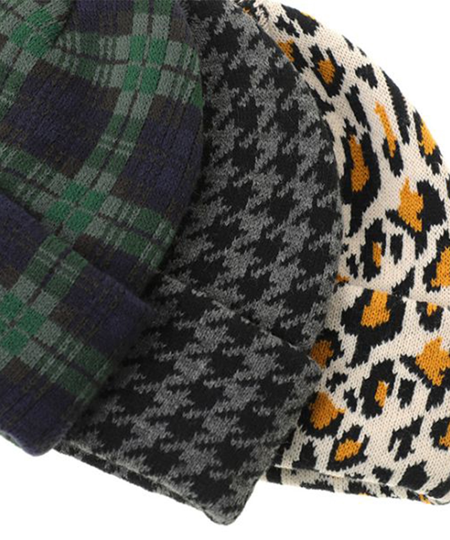 Manhattan Portage マンハッタンポーテージ ビーニー ニットキャップ ニット帽 帽子 Jacquard Pattern Knit Cap MP304(NAVY-FREE)