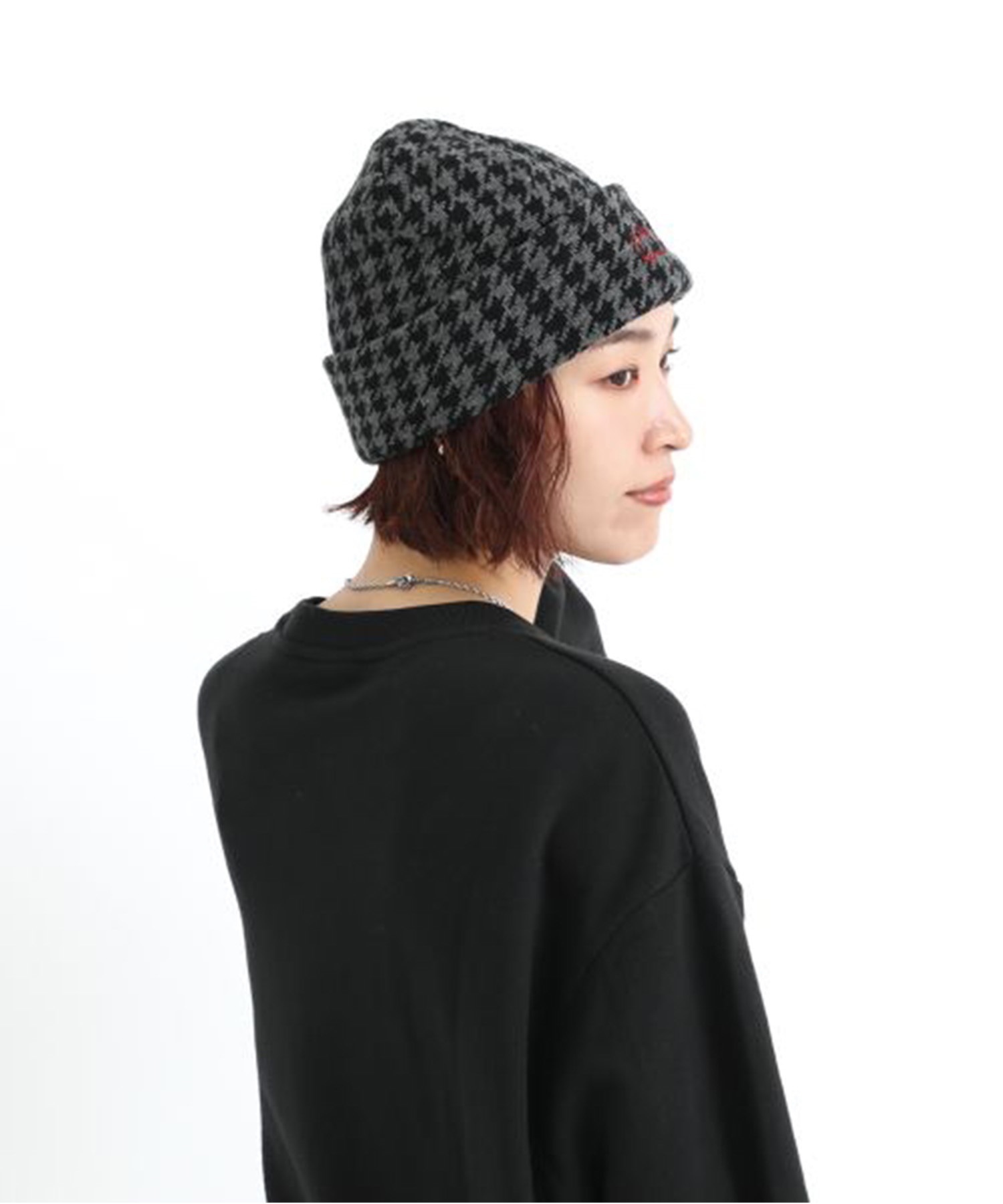 Manhattan Portage マンハッタンポーテージ ビーニー ニットキャップ ニット帽 帽子 Jacquard Pattern Knit Cap MP304(NAVY-FREE)