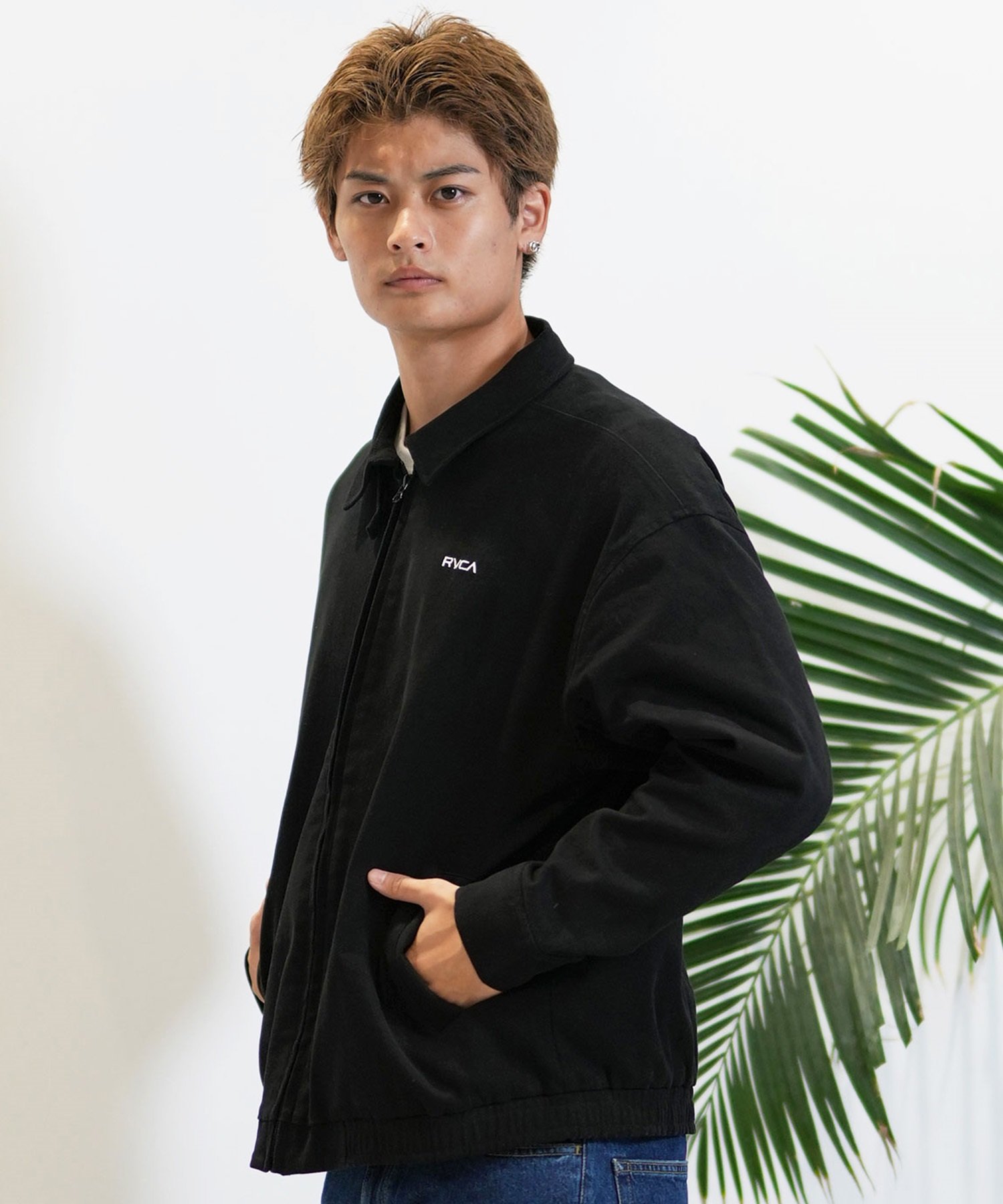 RVCA ルーカ アウター メンズ ブルゾン ジャケット ジップアップ BE042-769(BLK-M)