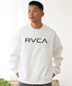 RVCA ルーカ トレーナー クルーネック メンズ スウェット ロゴ ルーズシルエット 裏起毛 BE042-P22(WHT-S)