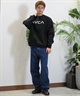 RVCA ルーカ トレーナー クルーネック メンズ スウェット ロゴ ルーズシルエット 裏起毛 BE042-P22(WHT-S)