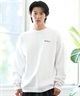 RVCA ルーカ トレーナー クルーネック メンズ スウェット ビッグロゴ バックプリント ルーズシルエット 裏起毛 BE042-032(KHA-S)