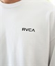 RVCA ルーカ トレーナー クルーネック メンズ スウェット ビッグロゴ バックプリント ルーズシルエット 裏起毛 BE042-032(KHA-S)