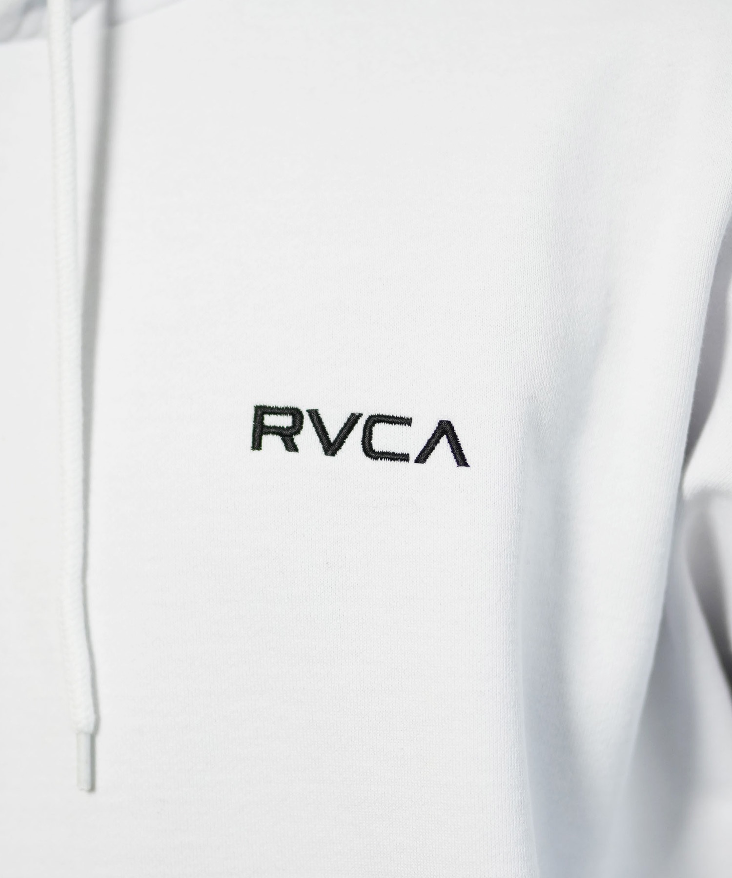 RVCA ルーカ パーカー プルオーバー メンズ スウェット フーディー チェッカー柄 バックプリント ルーズシルエット 裏起毛 BE042-040(BLK-S)