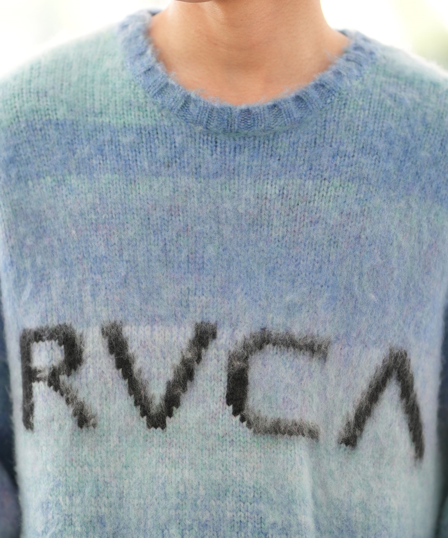 RVCA ルーカ セーター メンズ ニット クルーネック グラデーション ルーズシルエット BE042-651(BES0-S)