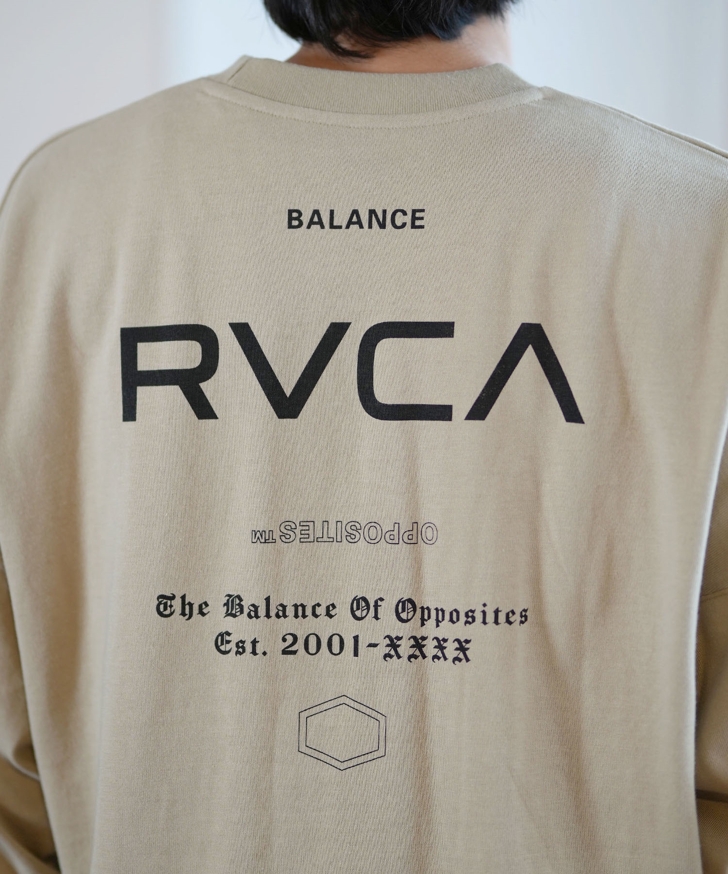 RVCA ルーカ 長袖 Tシャツ メンズ XXX LT バックプリント ルーズシルエット ムラサキスポーツ限定 BE042-P08(WHT-S)