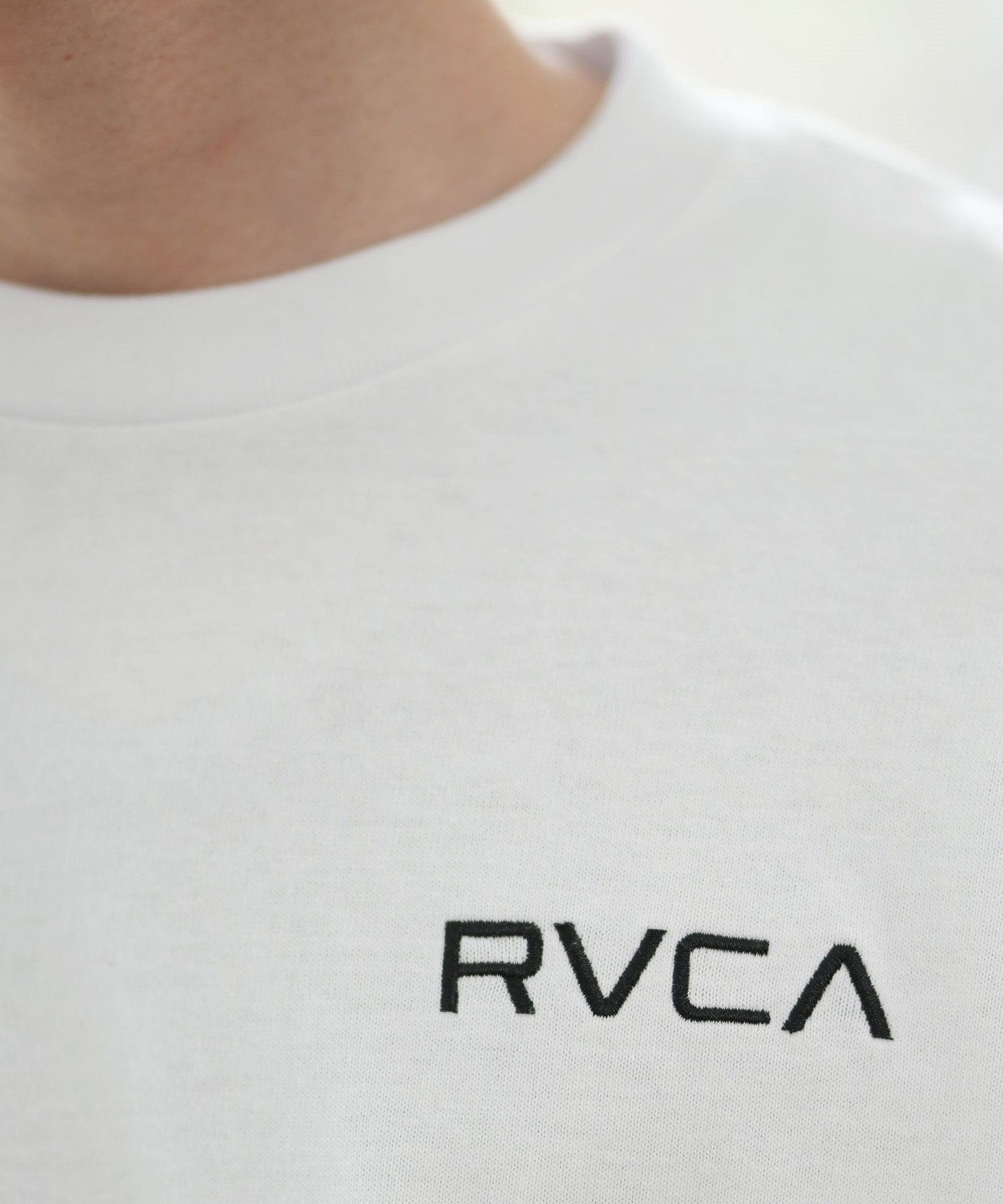 RVCA ルーカ 長袖 Tシャツ メンズ ロンT バックプリント チェッカー柄 ルーズシルエット BE042-060(BLK-S)