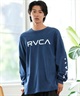 RVCA ルーカ 長袖 Tシャツ メンズ ロンT オーバーサイズ ロゴ ユニセックス BE042-059(DKD-S)