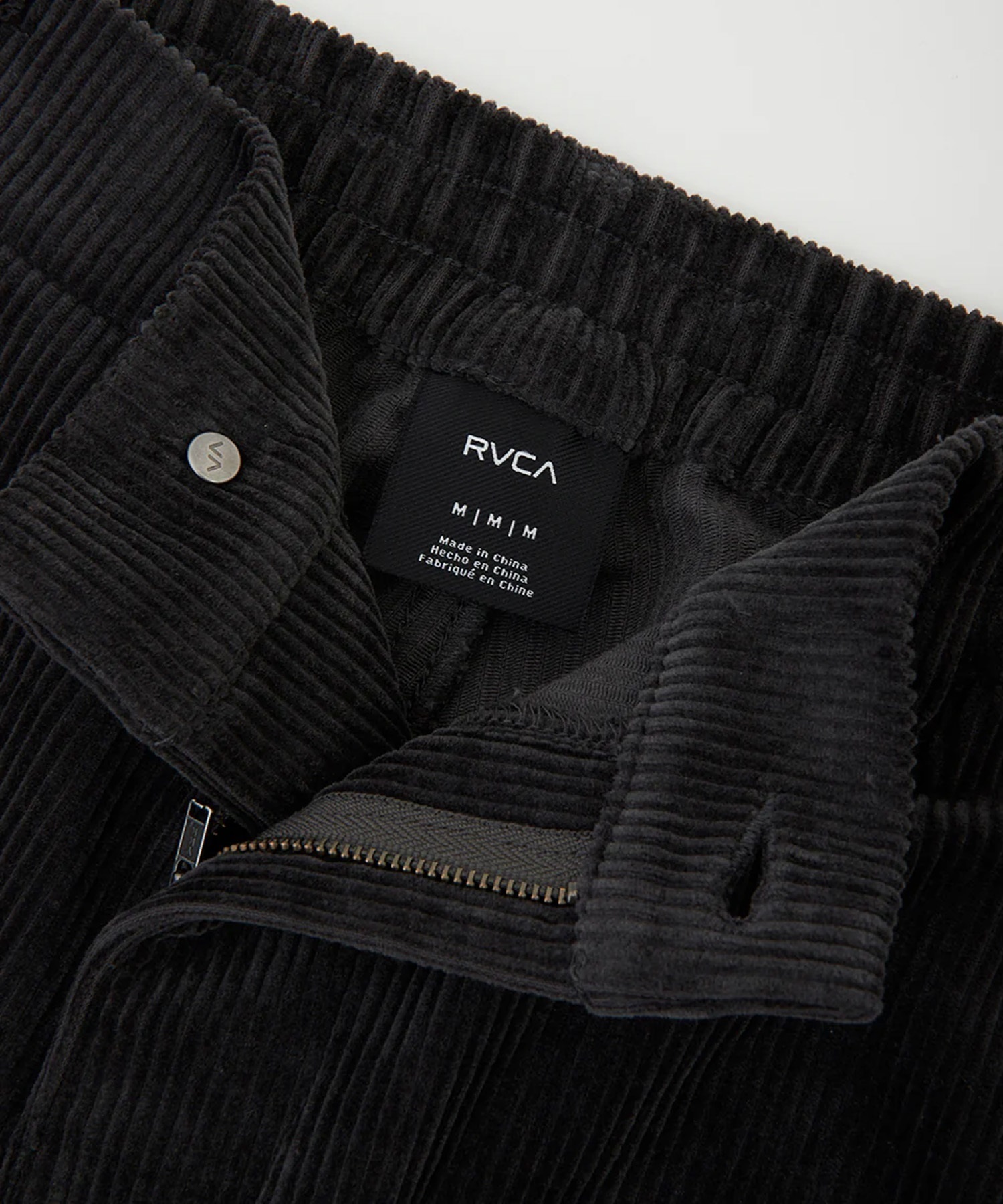 RVCA ルーカ ロングパンツ デニム メンズ 24 7 ジャムパンツ ロンパン ハーフウエストゴム ルーズシルエット BE042-722(BLK-S)