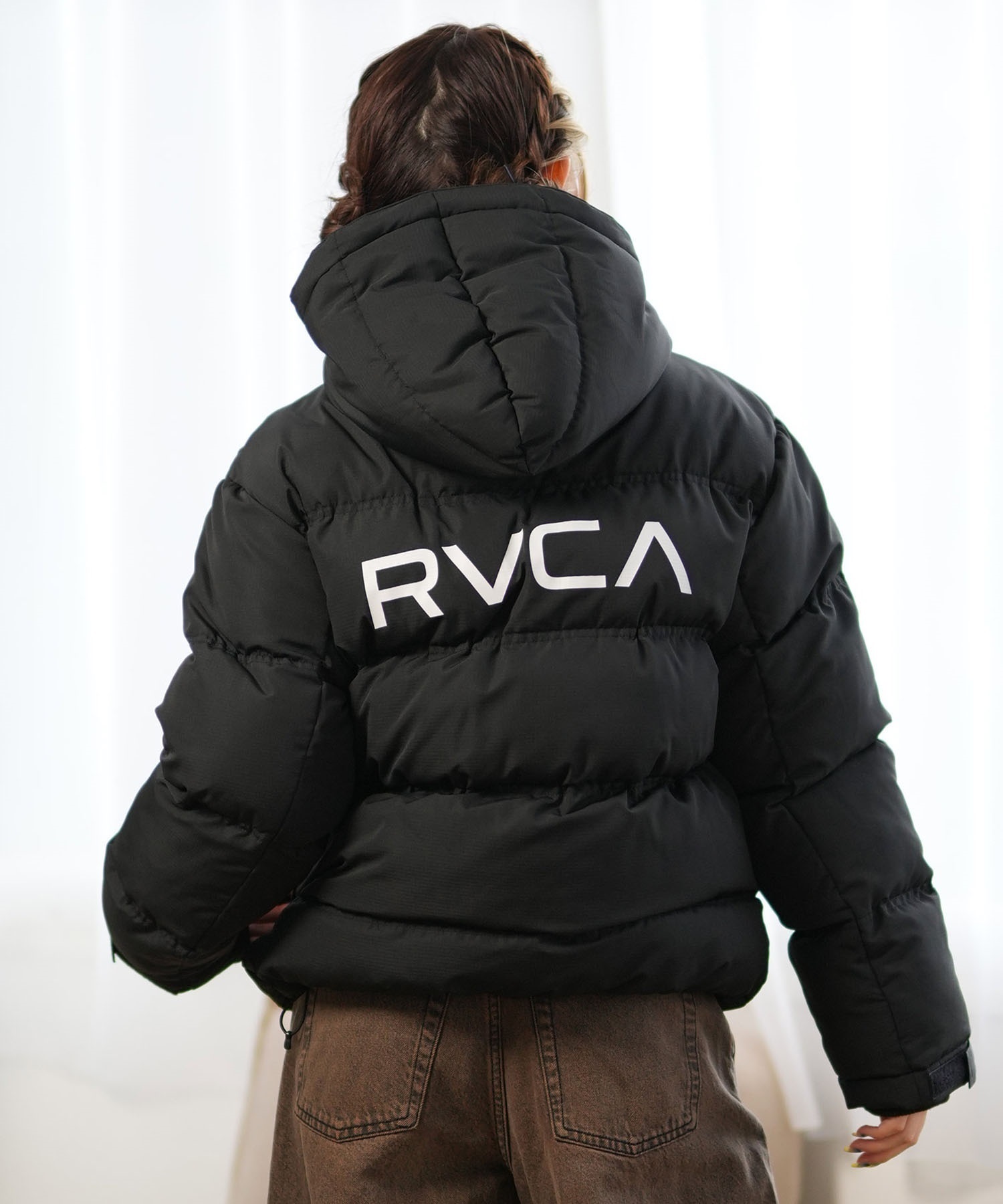 RVCA ルーカ 中綿 ジャケット レディース アウター ロゴ 撥水 BALANCE PUFFER HD JKT BE044-760(BES0-M)