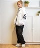 RVCA ルーカ アウター レディース ナイロンジャケット ビッグロゴ バックプリント セットアップ対応 BE044-759(WHT-S)