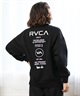 RVCA ルーカ トレーナー レディース バックプリント スウェット ムラサキスポーツ限定 BE044-P01(GRY-S)