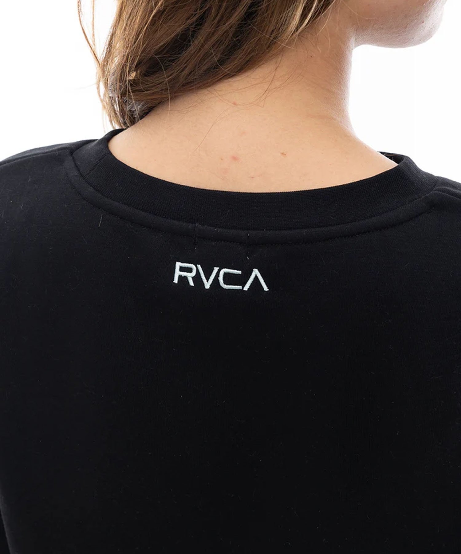 RVCA ルーカ トレーナー レディース クロップド丈 クルーネック BE044-006(PFM0-M)