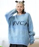 RVCA ルーカ ニット レディース セーター クルーネック フロントロゴ グラデーション ビッグシルエット BE044-652(BES0-S)