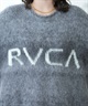 RVCA ルーカ ニット レディース セーター クルーネック フロントロゴ グラデーション ビッグシルエット BE044-652(BES0-S)