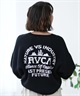 RVCA ルーカ ニット レディース セーター クルーネック バックロゴ ビッグシルエット BE044-650(CLO-S)