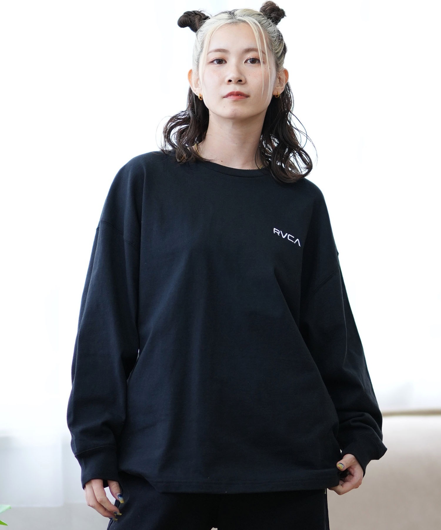 RVCA ルーカ 長袖 Tシャツ レディース バックプリント ロンT ムラサキスポーツ限定 BE044-P50(RSE-S)