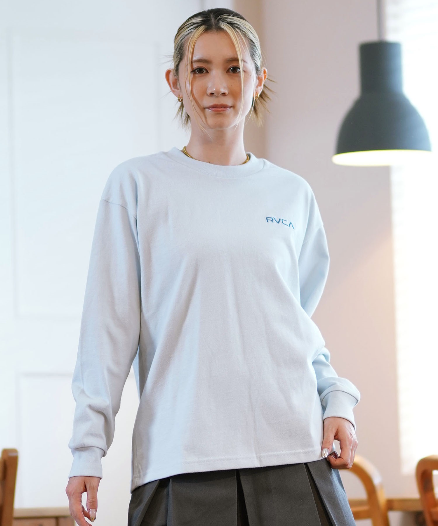 RVCA ルーカ 長袖 Tシャツ レディース バックプリント ロンT BE044-052(BES0-S)