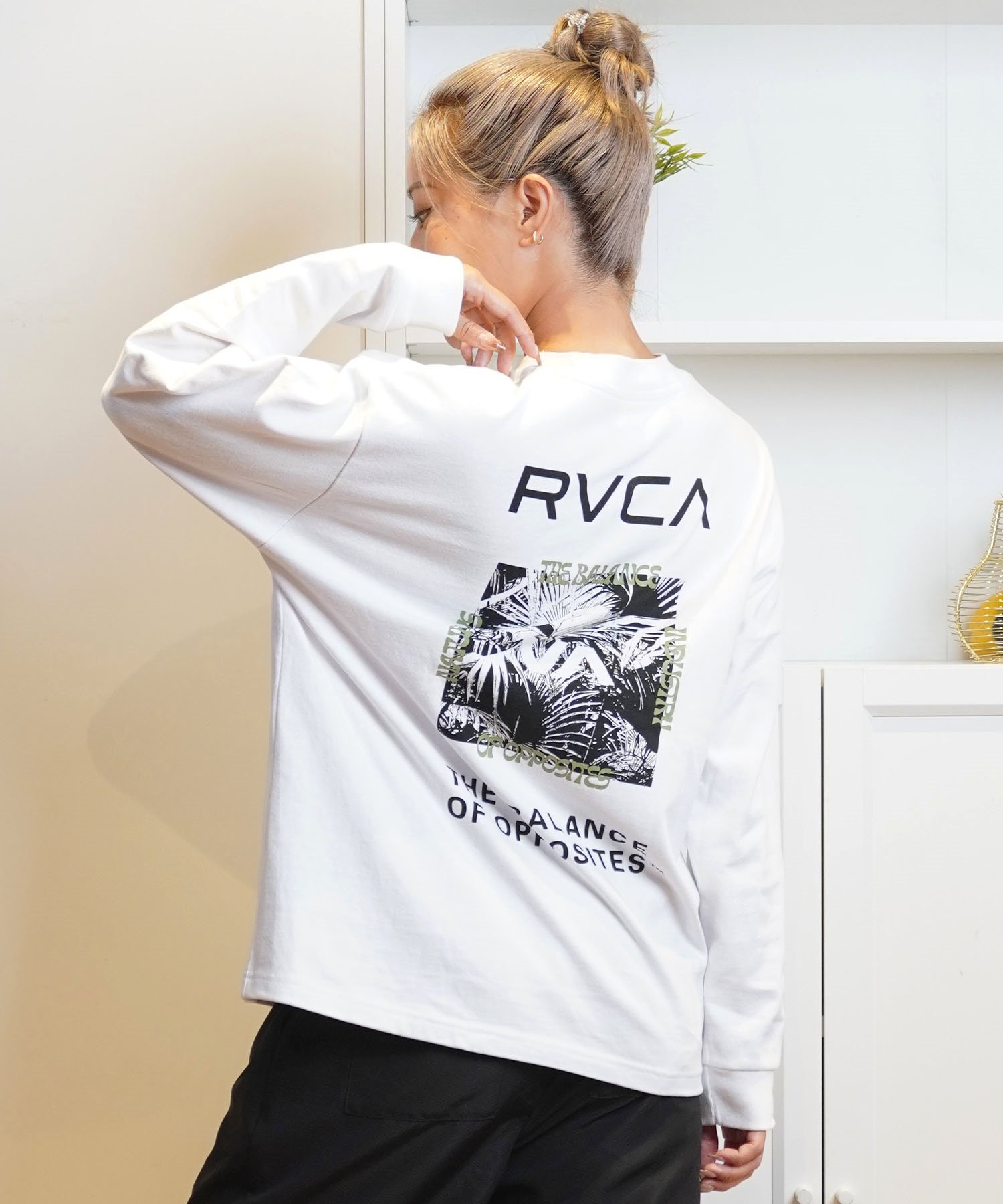 RVCA ルーカ 長袖 Tシャツ レディース バックプリント ロンT BE044-052(BES0-S)